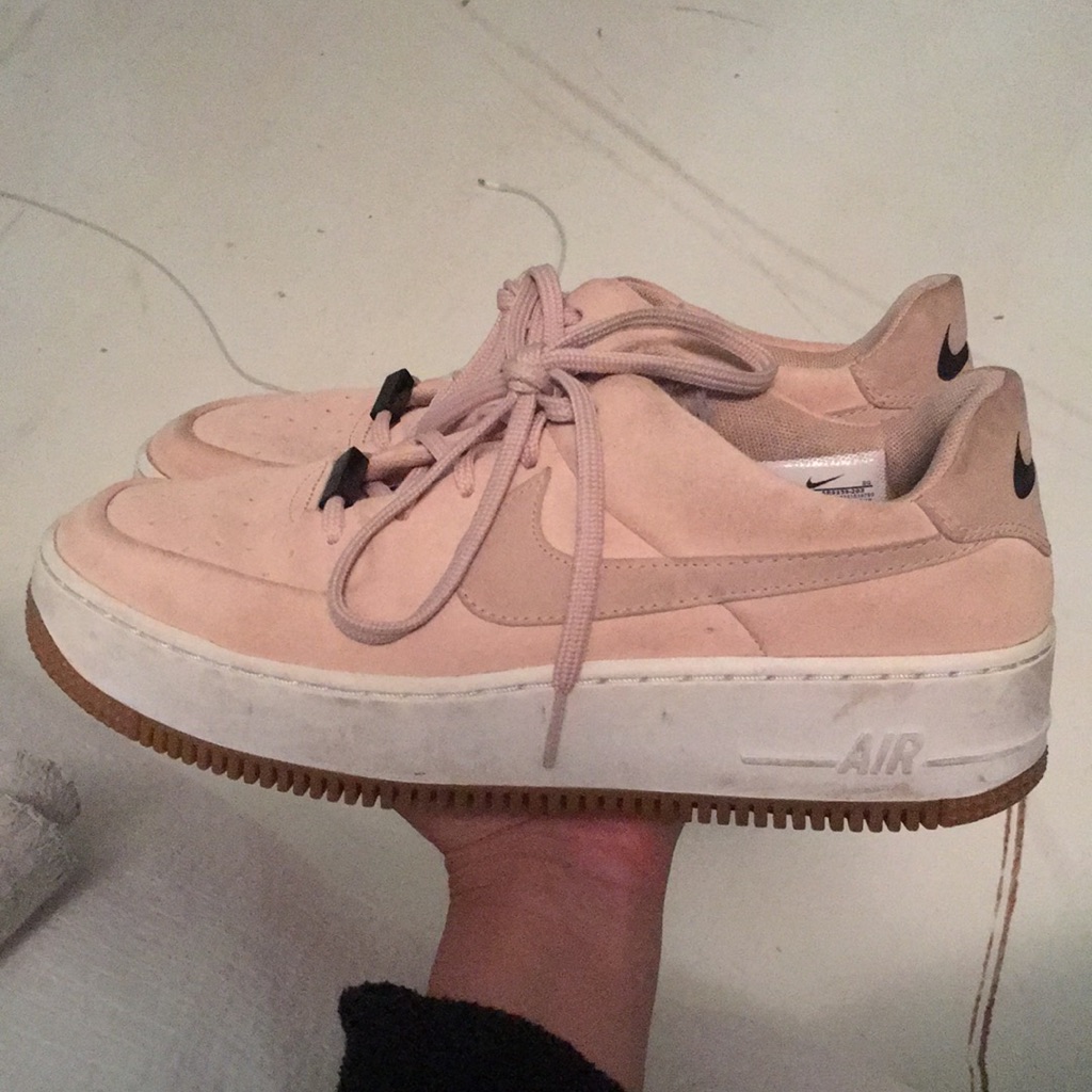 Wmns Nike Air Force 1 Af1 Sage Low Rose-Whtie